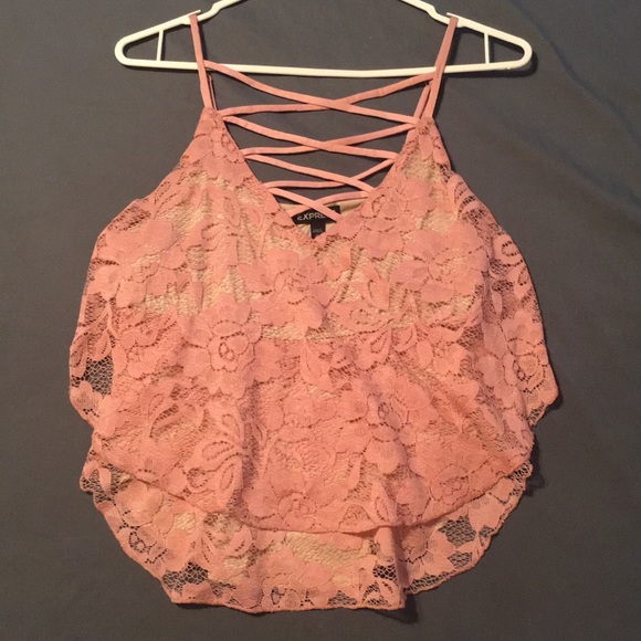 Express Tops - Flowy lace tank